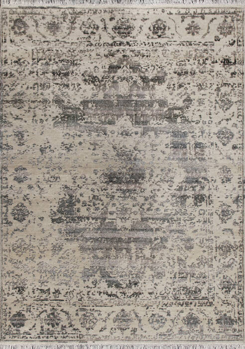Modern Grey Hand Knotted 40 X 60 Area Rug 902-146561 Image 0