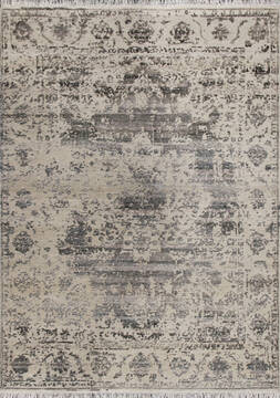 Modern Grey Hand Knotted 4'0" X 6'0"  Area Rug 902-146561