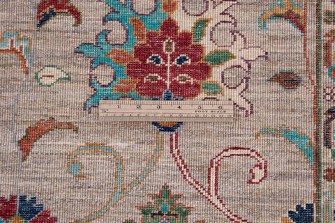 Chobi Beige Hand Knotted 510 X 80 Area Rug 700-146562 Image 6