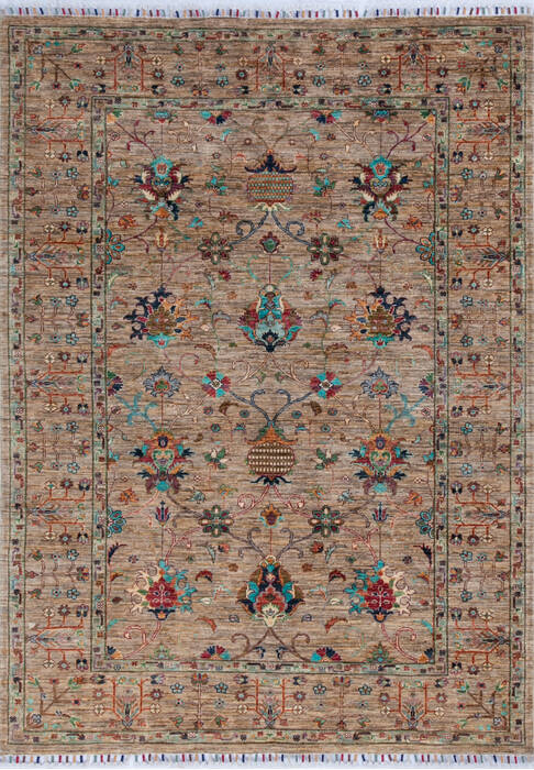 Chobi Beige Hand Knotted 510 X 80 Area Rug 700-146562 Image 0