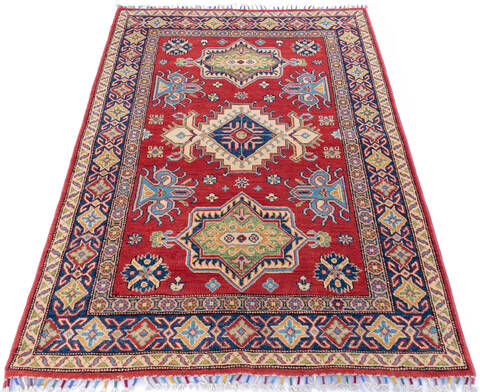 Kazak Red Hand Knotted 40 X 59 Area Rug 700-146568 Image 1