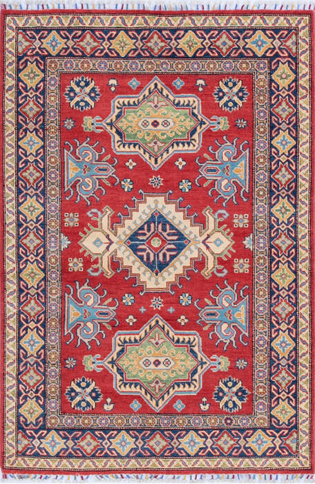Kazak Red Hand Knotted 40 X 59 Area Rug 700-146568 Image 0