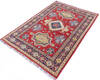 Kazak Red Hand Knotted 40 X 59 Area Rug 700-146568 Thumb 2