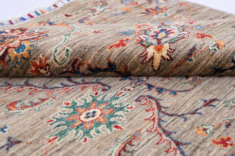 Chobi Brown Hand Knotted 36 X 48 Area Rug 700-146574 Image 5