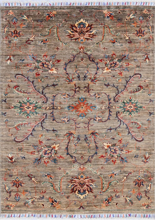 Chobi Brown Hand Knotted 36 X 48 Area Rug 700-146574 Image 0
