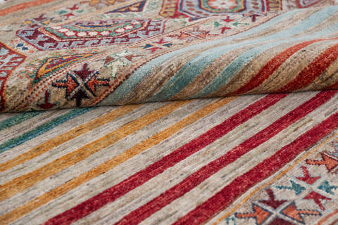 Chobi Multicolor Hand Knotted 41 X 510 Area Rug 700-146576 Image 5