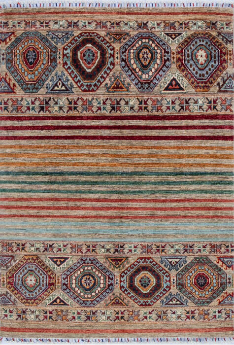 Chobi Multicolor Hand Knotted 41 X 510 Area Rug 700-146576 Image 0