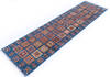 Chobi Blue Runner Hand Knotted 29 X 910 Area Rug 700-146577 Thumb 2