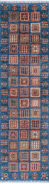 Afghan Chobi Blue Runner 10 to 12 ft Wool Carpet 146577