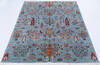 Chobi Blue Hand Knotted 510 X 81  Area Rug 700-146579 Thumb 1