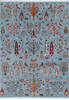 Chobi Blue Hand Knotted 510 X 81  Area Rug 700-146579 Thumb 0