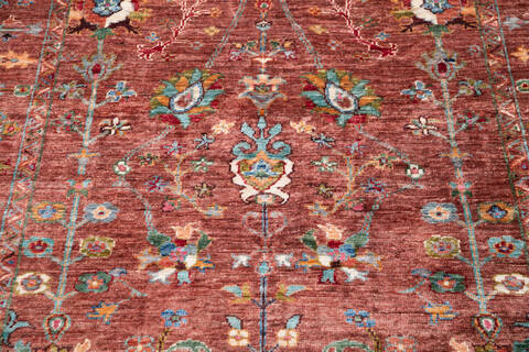 Chobi Orange Hand Knotted 42 X 60 Area Rug 700-146583 Image 3