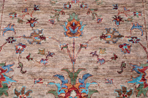 Chobi Beige Runner Hand Knotted 25 X 80 Area Rug 700-146585 Image 3