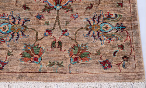 Chobi Beige Runner Hand Knotted 25 X 80 Area Rug 700-146585 Image 4