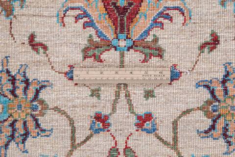 Chobi Beige Runner Hand Knotted 25 X 80 Area Rug 700-146585 Image 6