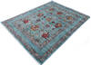 Chobi Green Hand Knotted 51 X 69  Area Rug 700-146587 Thumb 2