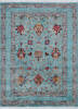 Chobi Green Hand Knotted 51 X 69  Area Rug 700-146587 Thumb 0