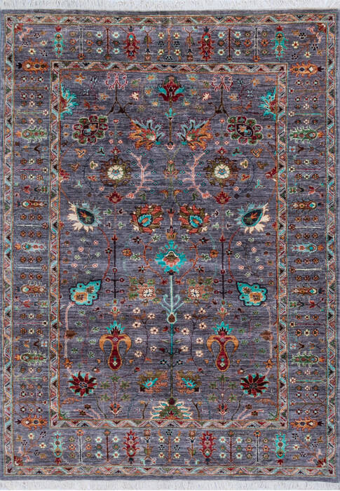 Chobi Purple Hand Knotted 510 X 80 Area Rug 700-146588 Image 0
