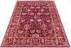 Chobi Red Hand Knotted 59 X 85 Area Rug 700-146589 Thumb 1