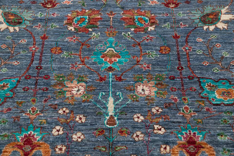 Chobi Blue Hand Knotted 59 X 81 Area Rug 700-146590 Image 3
