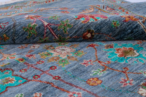Chobi Blue Hand Knotted 59 X 81 Area Rug 700-146590 Image 5