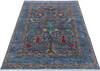 Chobi Blue Hand Knotted 59 X 81 Area Rug 700-146590 Thumb 1