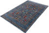 Chobi Blue Hand Knotted 59 X 81 Area Rug 700-146590 Thumb 2