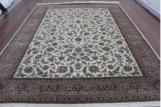 Persian Beige Hand Knotted 8'2" X 11'6"  Area Rug 902-146600