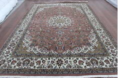 Persian Beige Hand Knotted 8'2" X 11'6"  Area Rug 902-146608