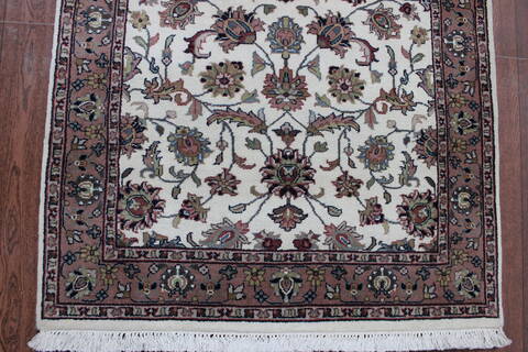 Persian Beige Runner Hand Knotted 27 X 131 Area Rug 902-146613 Image 1