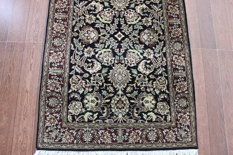 Persian Beige Runner Hand Knotted 27 X 116 Area Rug 902-146619 Image 1
