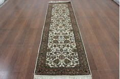 Persian Beige Runner Hand Knotted 2'7" X 9'10"  Area Rug 902-146620