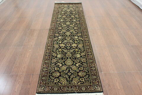 Persian Beige Runner Hand Knotted 27 X 910 Area Rug 902-146624 Image 0