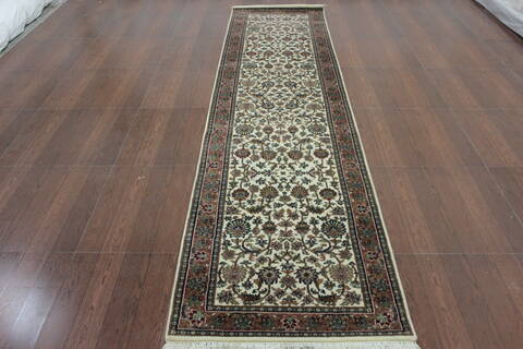 Persian Beige Runner Hand Knotted 27 X 116 Area Rug 902-146625 Image 0