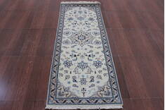 Persian Beige Runner Hand Knotted 2'7" X 6'7"  Area Rug 902-146635
