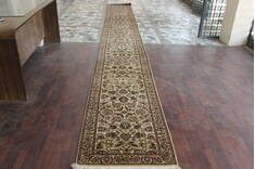 Persian Beige Runner Hand Knotted 2'7" X 20'8"  Area Rug 902-146639