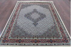 Persian Beige Hand Knotted 5'7" X 7'10"  Area Rug 902-146644