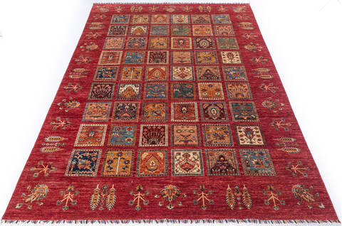 Chobi Red Hand Knotted 611 X 100 Area Rug 700-146650 Image 1