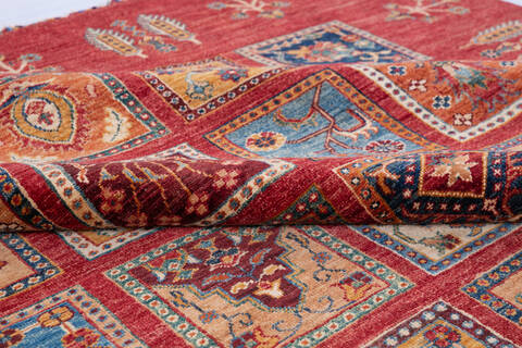 Chobi Red Hand Knotted 611 X 100 Area Rug 700-146650 Image 5