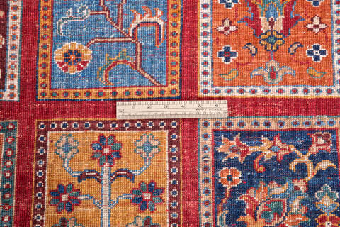 Chobi Red Hand Knotted 611 X 100 Area Rug 700-146650 Image 6