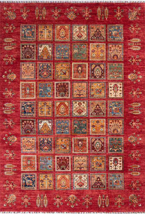 Chobi Red Hand Knotted 611 X 100 Area Rug 700-146650 Image 0