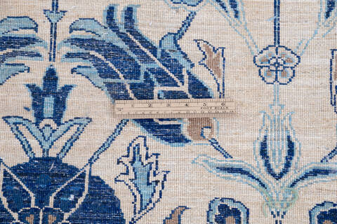 Chobi White Hand Knotted 81 X 103 Area Rug 700-146657 Image 6