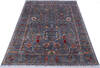 Chobi Grey Hand Knotted 510 X 81  Area Rug 700-146661 Thumb 1