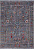 Chobi Grey Hand Knotted 510 X 81  Area Rug 700-146661 Thumb 0