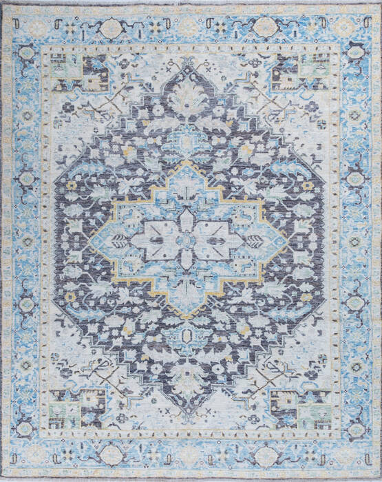 Chobi Grey Hand Knotted 710 X 910 Area Rug 700-146665 Image 0