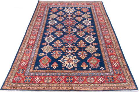 Kazak Blue Hand Knotted 66 X 910 Area Rug 700-146666 Image 1