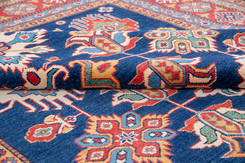 Kazak Blue Hand Knotted 66 X 910 Area Rug 700-146666 Image 5