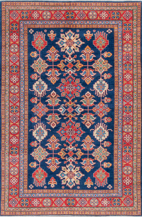 Kazak Blue Hand Knotted 66 X 910 Area Rug 700-146666 Image 0