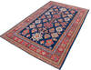 Kazak Blue Hand Knotted 66 X 910  Area Rug 700-146666 Thumb 2