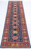 Kazak Blue Runner Hand Knotted 27 X 97 Area Rug 700-146667 Thumb 1